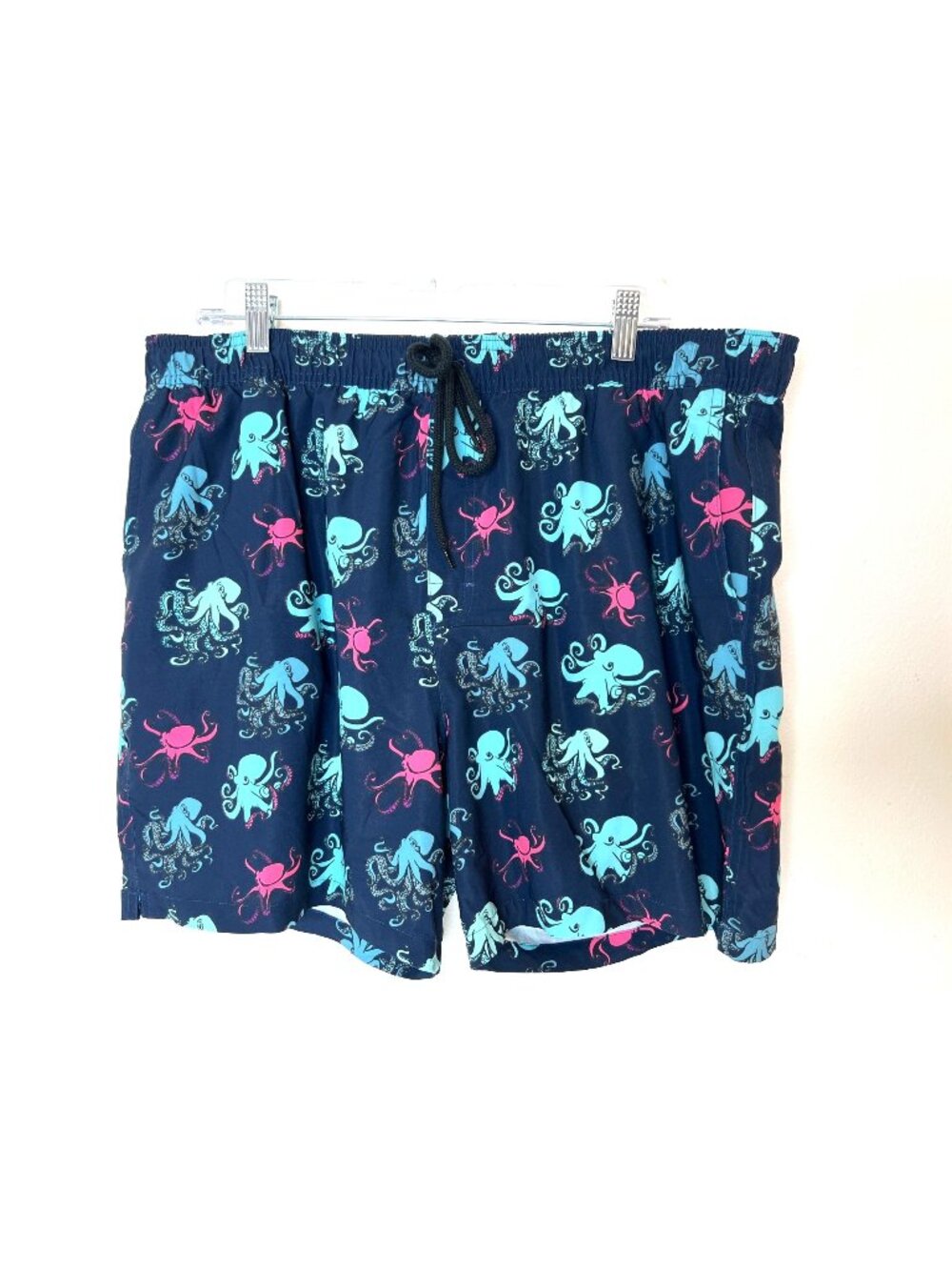 MeUndies Octopus Swim Trunks Shorts Kraken Squid All Over print Lined 2XL Blue